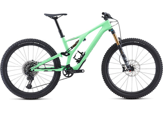Stumpjumper Fsr St Men S-Works Carbon 27.5  Gloss/Acid Kiwi/Black M