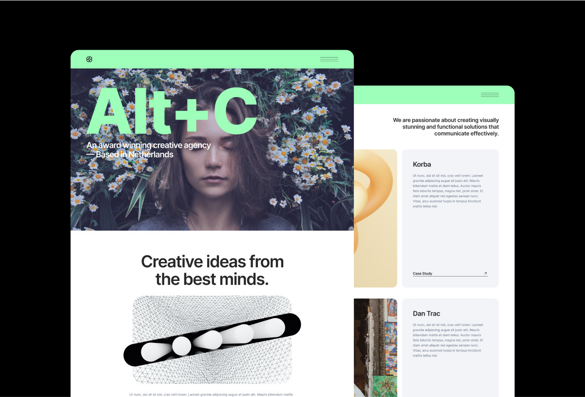 AltC - Framer Agency Website Template Preview Image 1