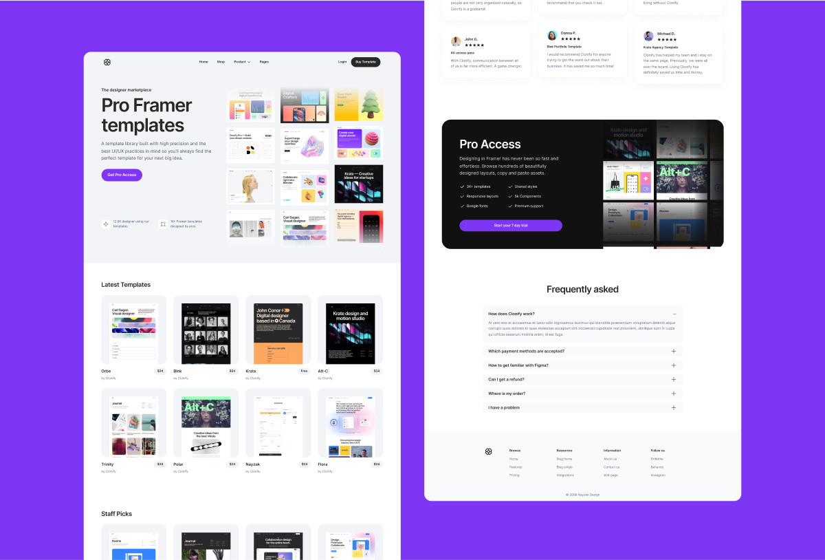 Kliq - Framer Marketplace Website Template Preview Image 1