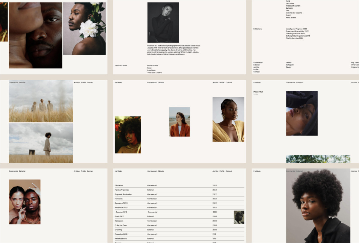 Iris Wade — Framer Portfolio Template Preview Image 1