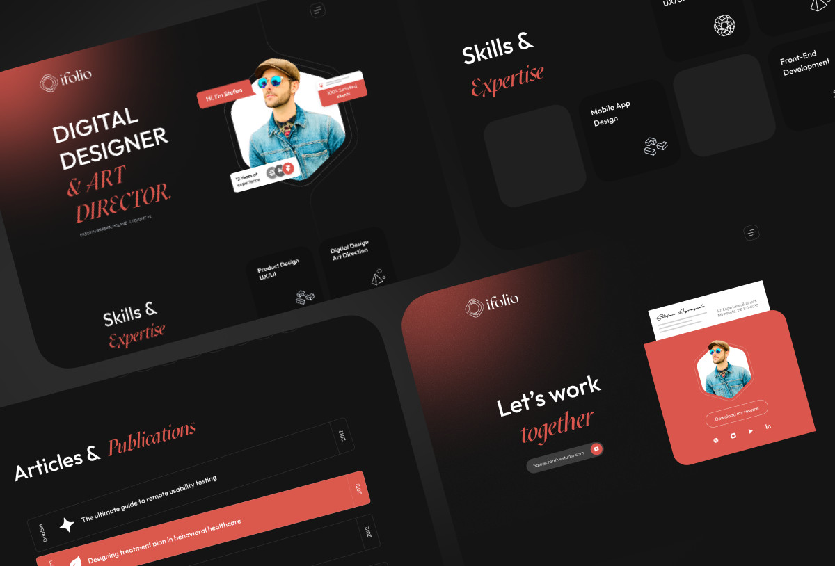 ifolio — Creative Portfolio Template Preview Image 1