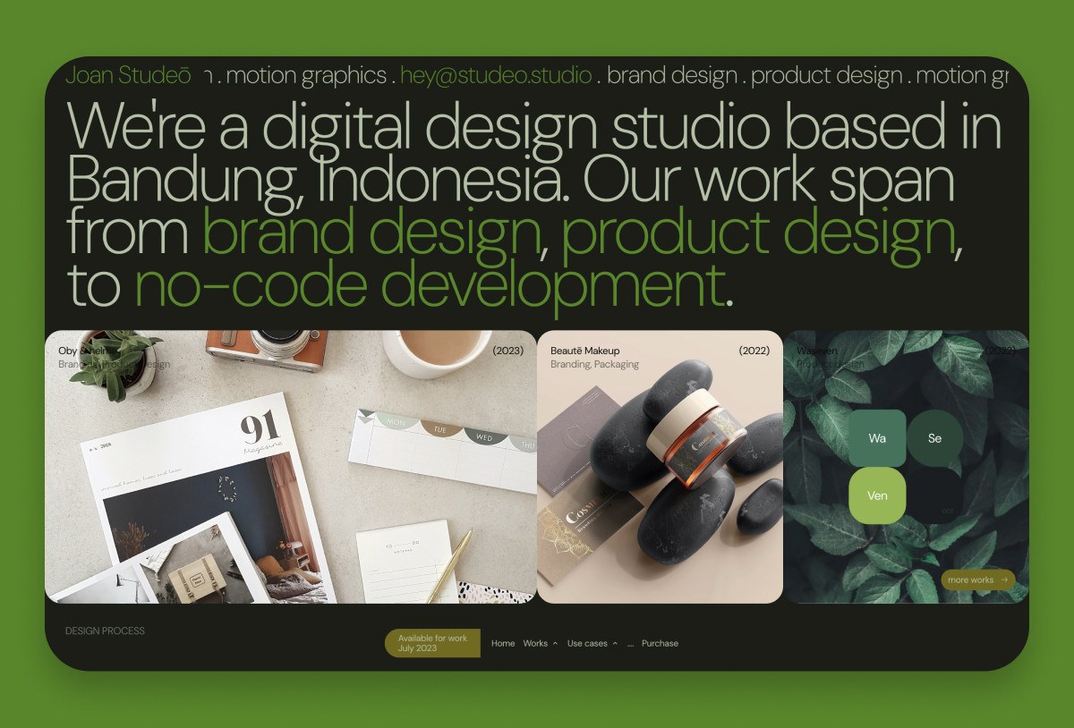 Studeo - Creative Studio Framer Template Preview Image 2