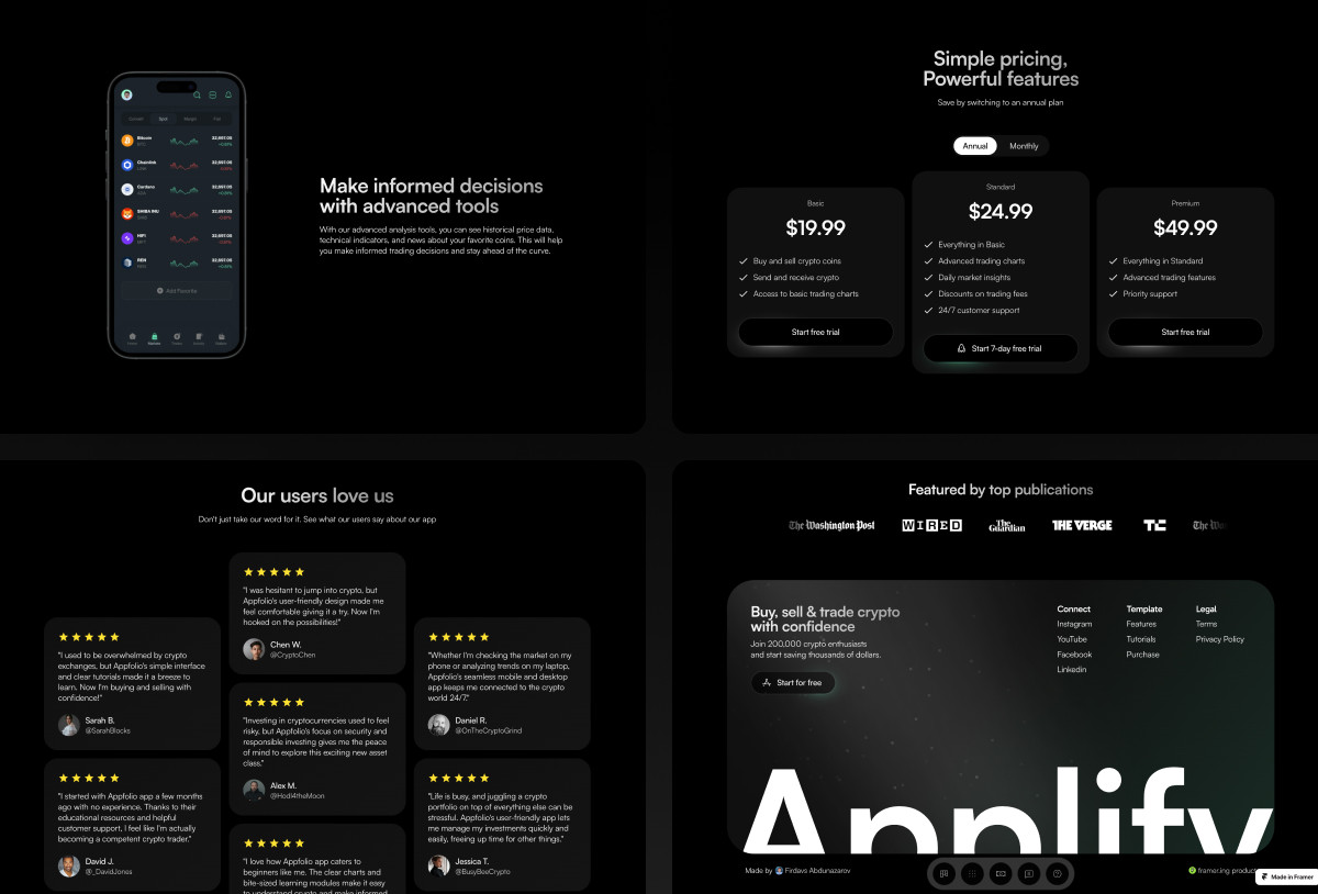 Applify - mobile app landing page Preview Image 2