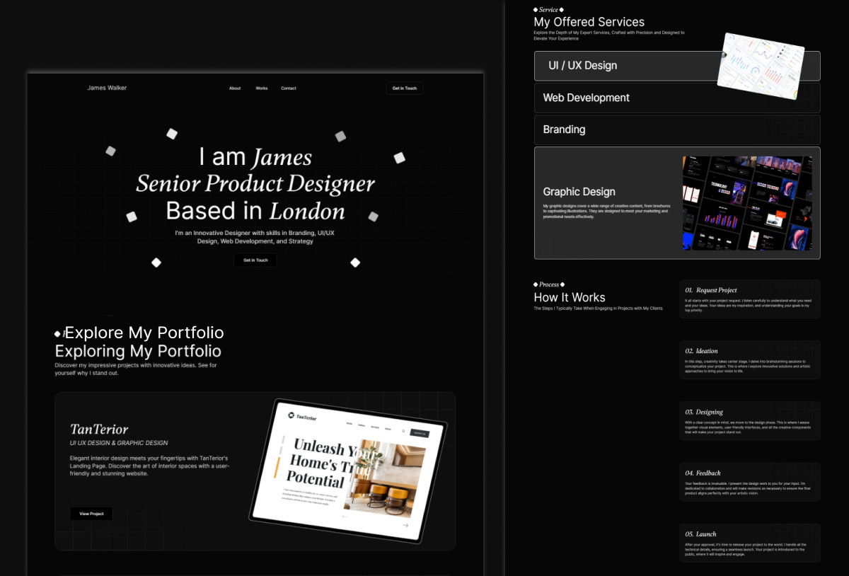 Luminex - Portfolio Framer Template Preview Image 2