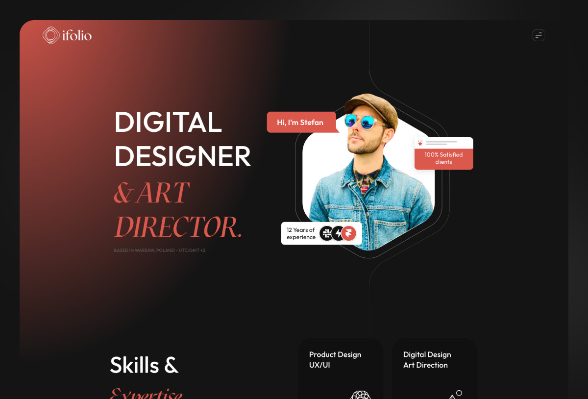 ifolio — Creative Portfolio Template Preview Image 2