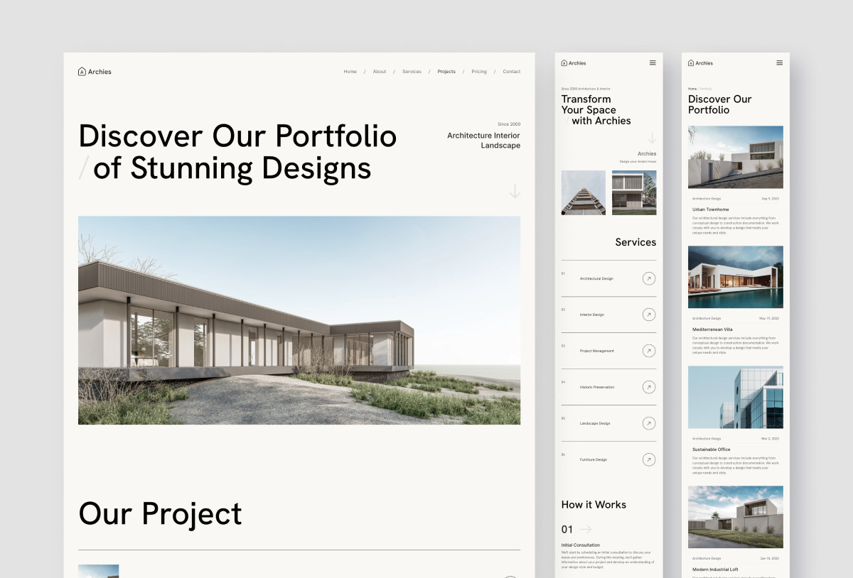 Architecture & Interior Design Framer Preview Image 2