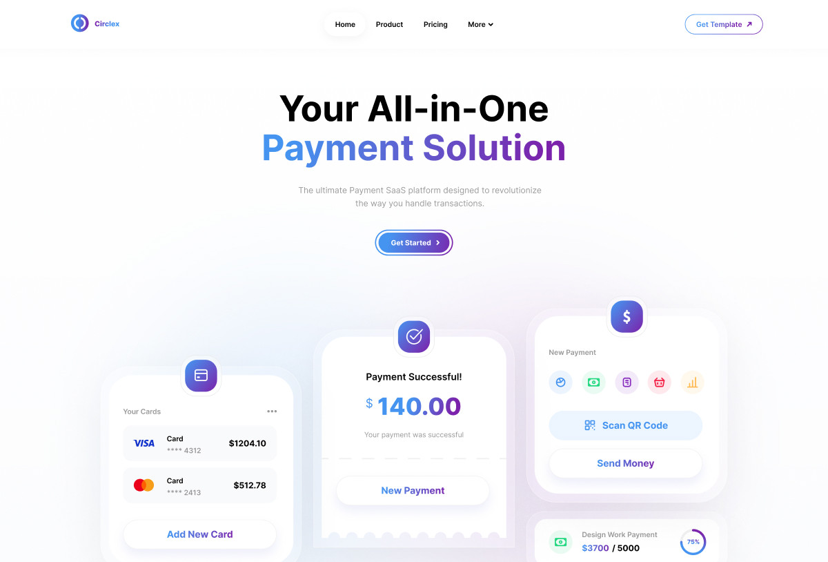 Circlex — SaaS Payment Website Preview Image 2