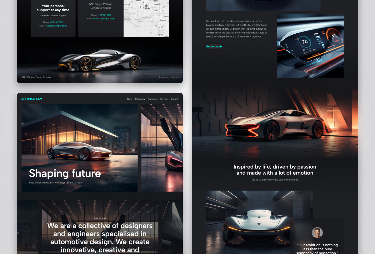 Stingray — One-page template Preview Image 2