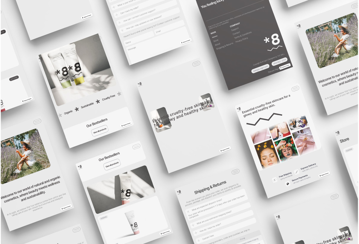 AtEight - Framer E-Commerce Template Preview Image 3