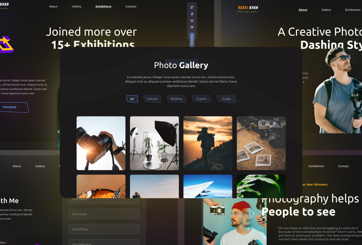 Photographia - Modern Photographer Website Preview Image 3