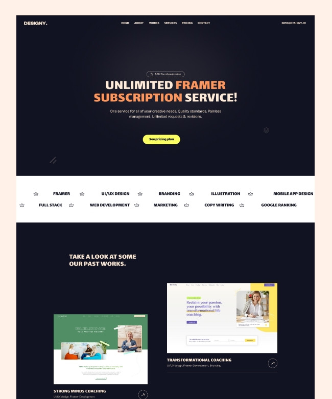 Designy - Minimal SaaS Agency Template Thumbnail