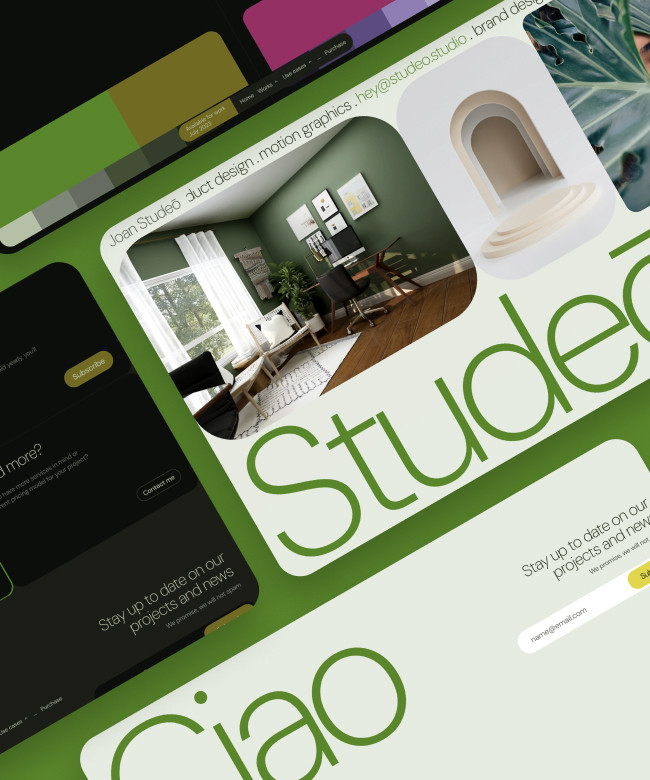 Studeo - Creative Studio Framer Template Thumbnail