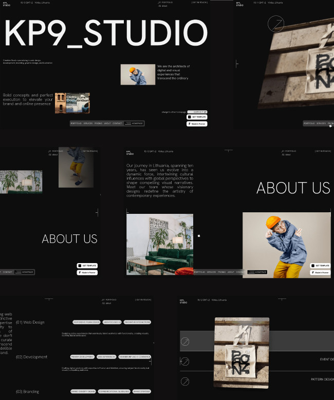 KP9 Multi Layout Framer Portfolio Template Thumbnail