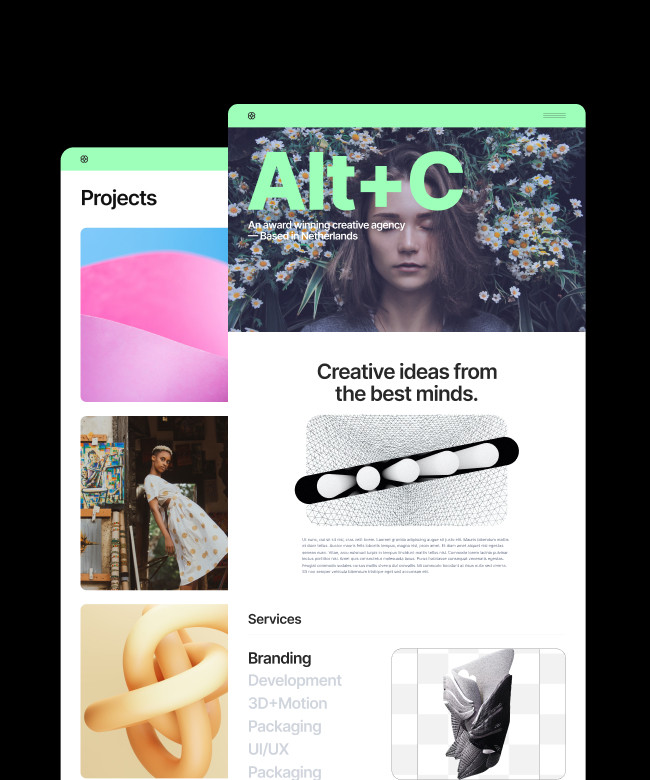 AltC - Framer Agency Website Template Thumbnail