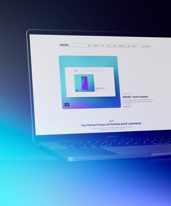 ARRIVED E-commerce & Portfolio Template Thumbnail