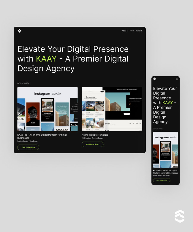 KAAY Agency - Framer Template Thumbnail