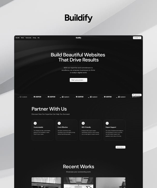 Buildify - Framer Template for Businesses Thumbnail